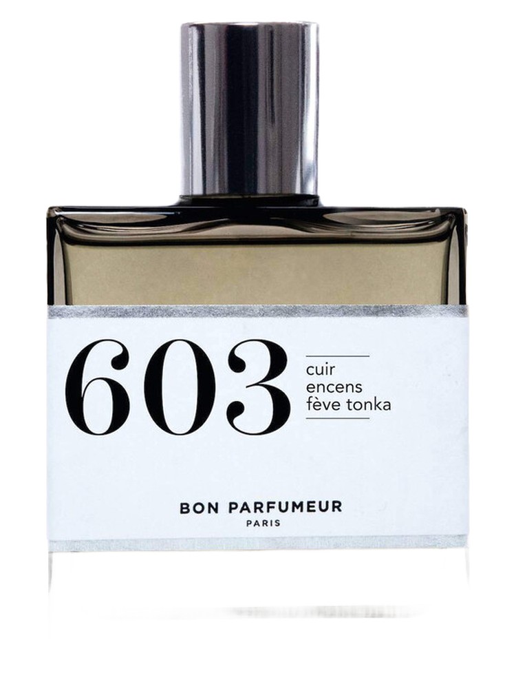 603 cuir, encens, fève tonka