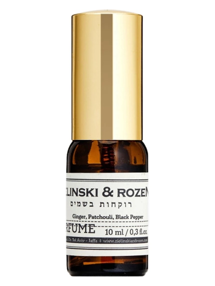 Ginger, patchouli, black pepper, aloysia